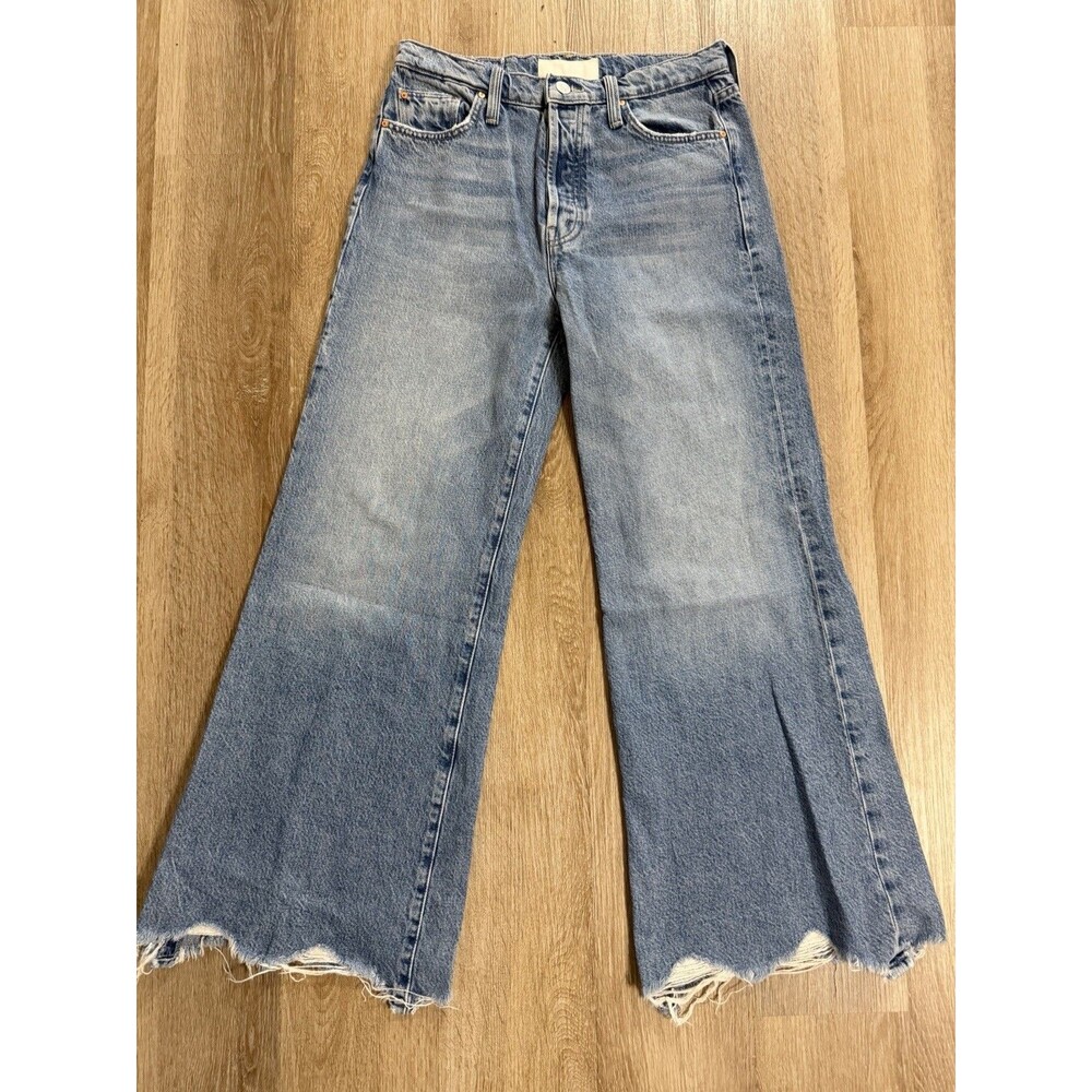 Mother Superior The Tomcat Roller Chew Wide Leg Jeans Women’s Size 27 Light Wash